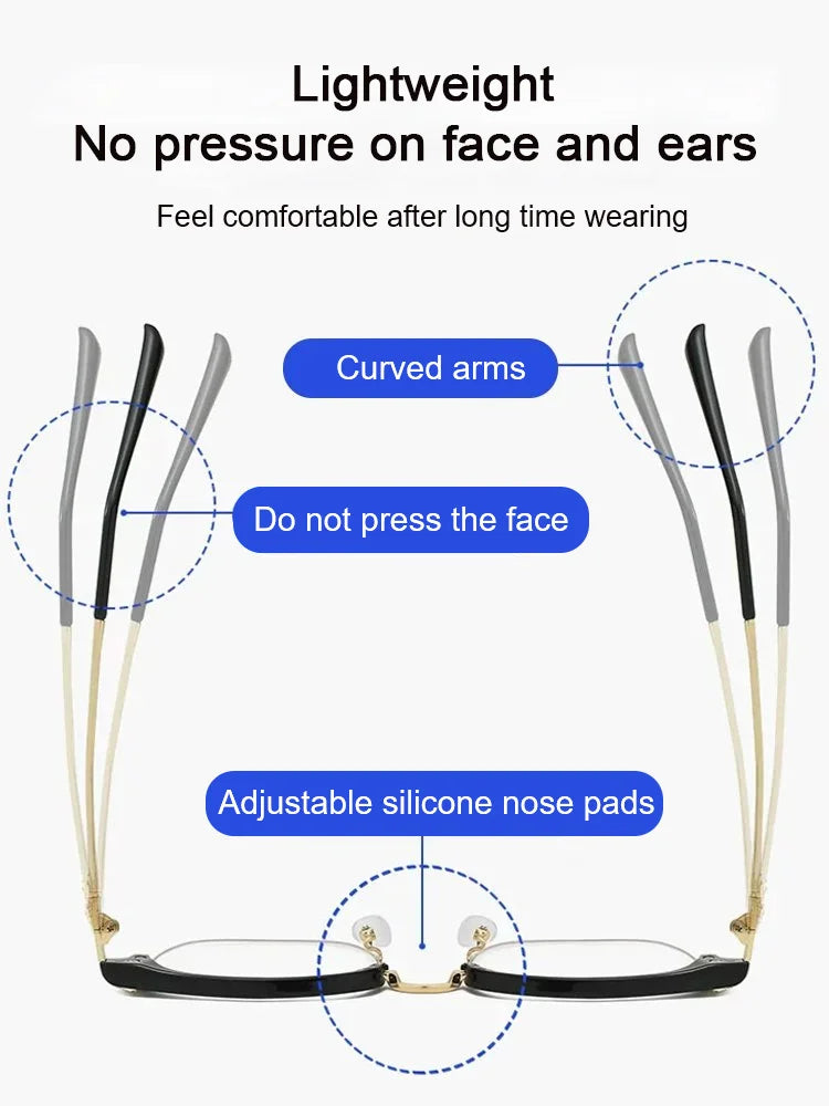 Titanium Blue Light Reading Glasses – Ultra-Light & Crystal-Clear