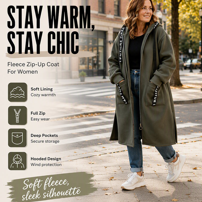 Add Cozy Style Instantly! Oversize Hooded Sweatshirt Coat for Women