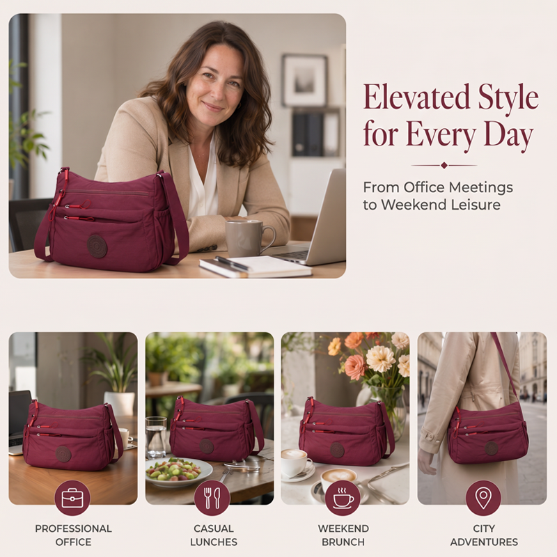 New Arrivals Specials✨Multi-Pocket Crossbody Bag – Spacious & Weatherproof Design