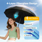 Stay Dry Instantly! No-Flip 12-Rib Reverse Windproof Umbrella