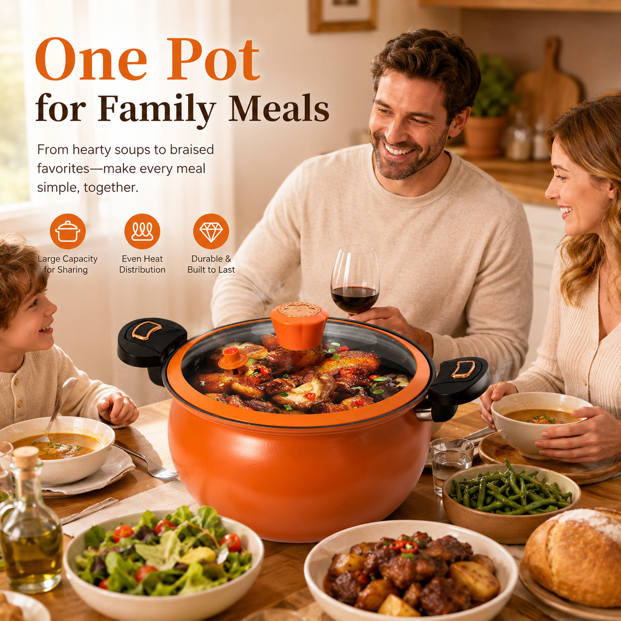 Chubby Multi-Functional Nonstick Micro-Pressure Cooker