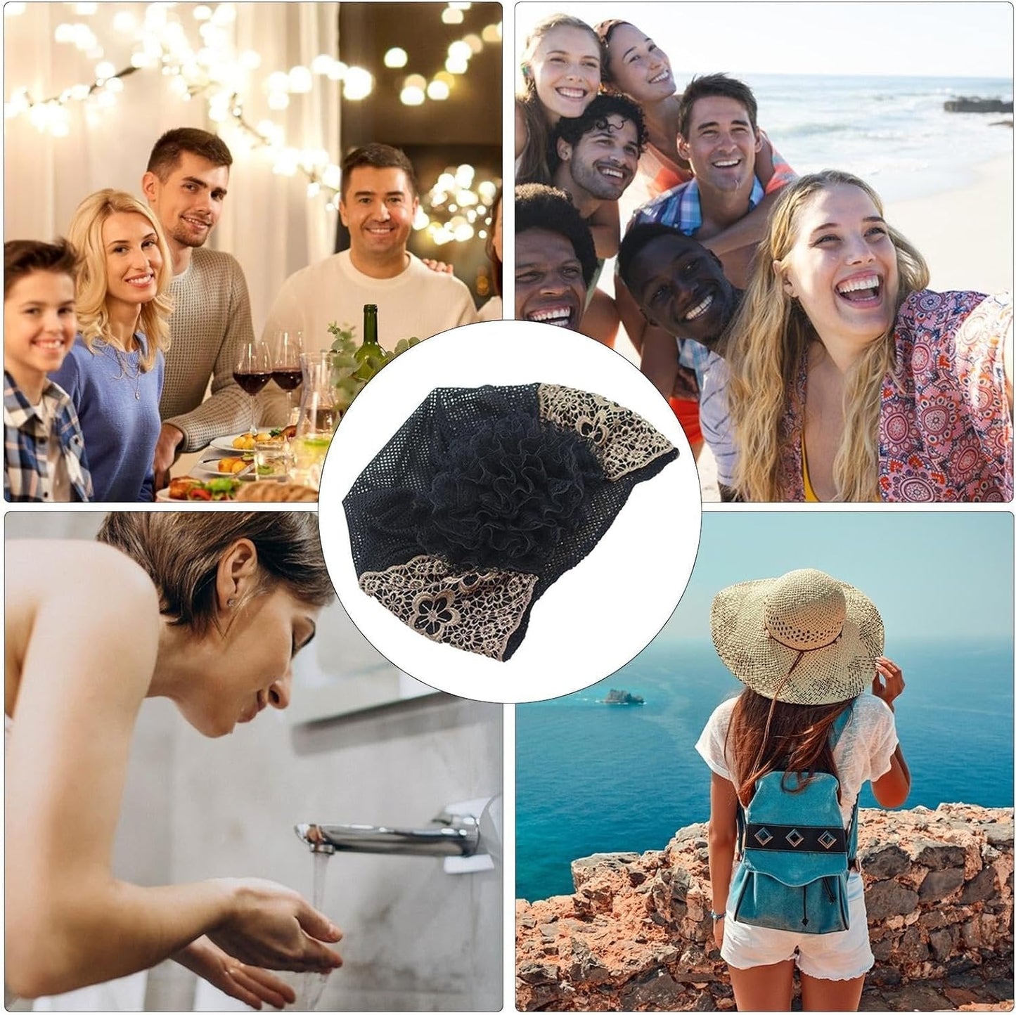 🌞Summer Sale 49% OFF🔥Plum Blossom Hollow Beaded Wide Headband