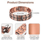 Magnex™ Copper Magnetic Bracelet – 3-Row Support for Joint Comfort