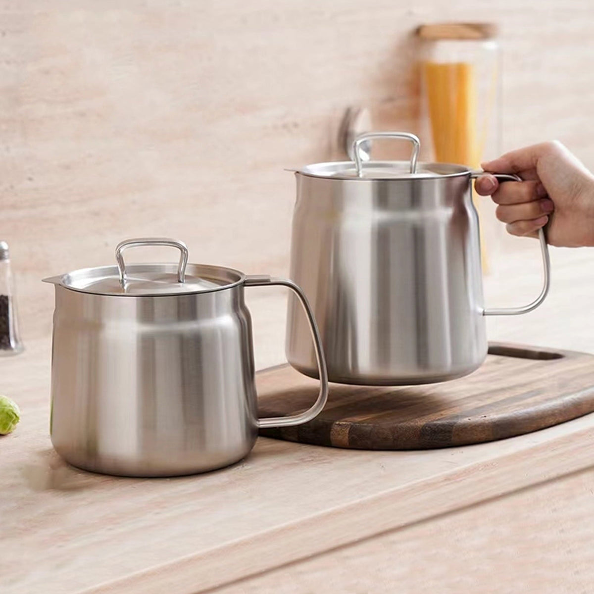Strain & Reuse Oil Instantly! 2-in-1 Stainless Oil Strainer Pot