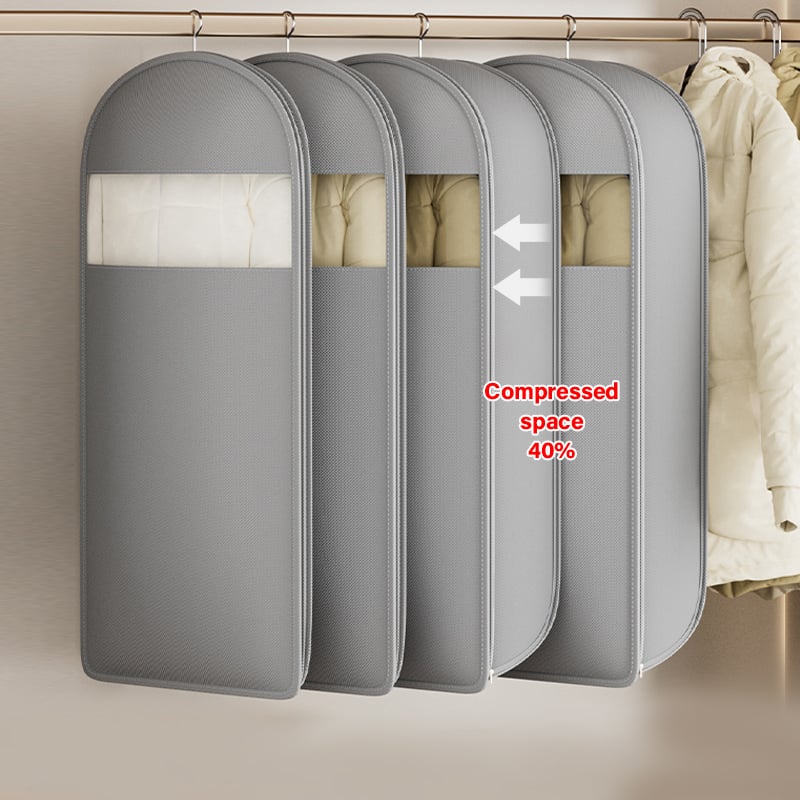 🔥New Hot Selling❤️‍🔥2025 Space Saving Hanging Garment Bag with Self Compression Zipper