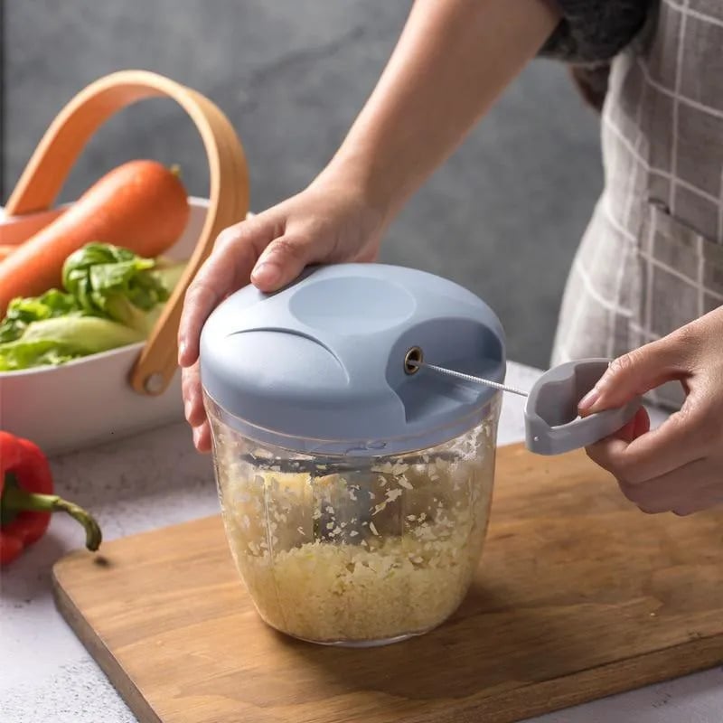 Pull Vegetable Chopper for Dumpling Fillings – Manual Meat & Veggie Mincer