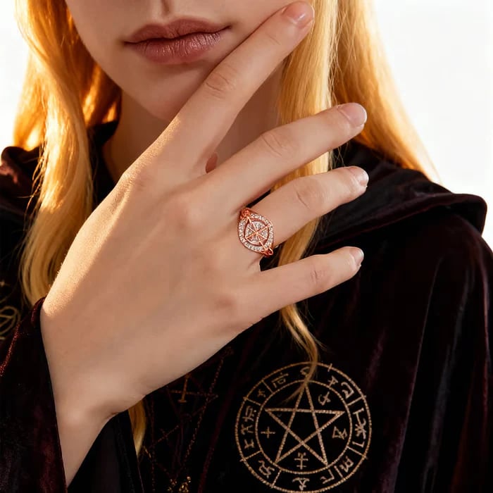 🔥Last Day 60% OFF - 🔮Handmade Witch’s Return-Knot Protection Ring✨