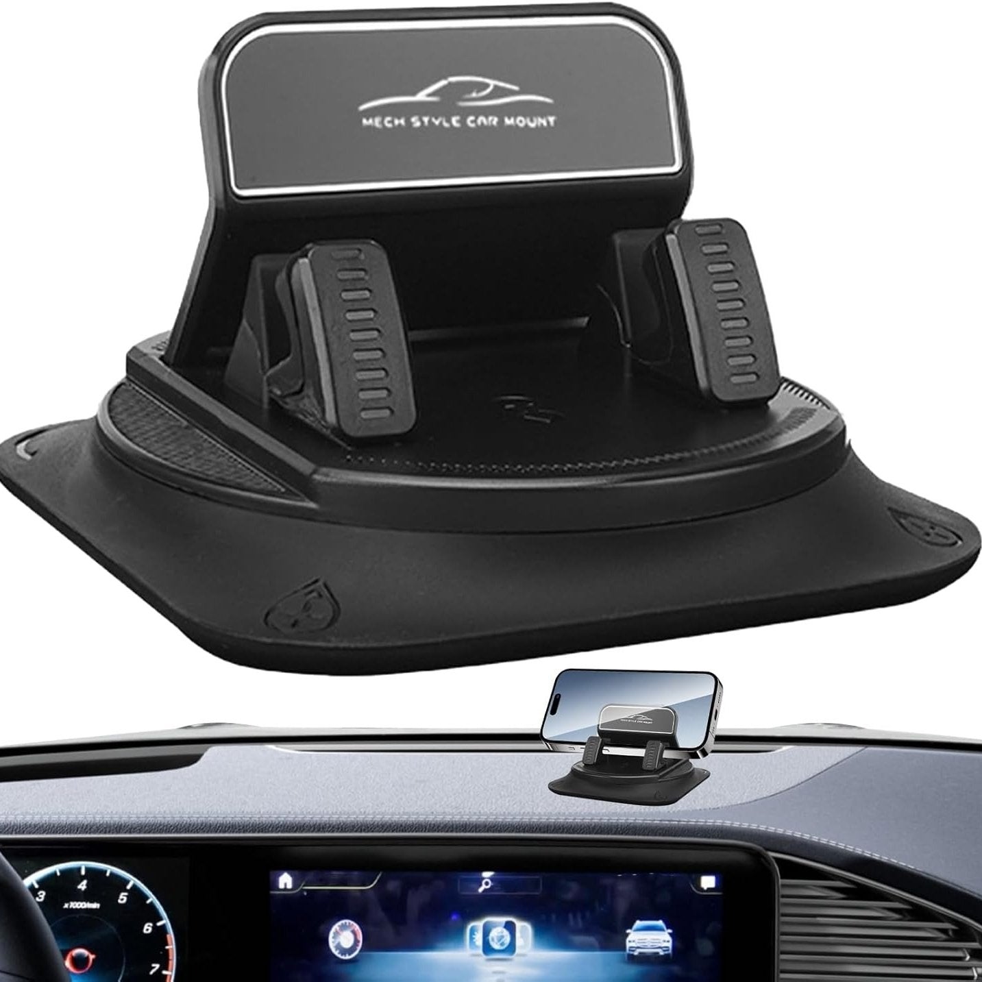 ⏳Limited-time 49% off & Super Fast Delivery⚡Dashboard Phone Mount – 360° Rotation & Secure Adhesive Grip