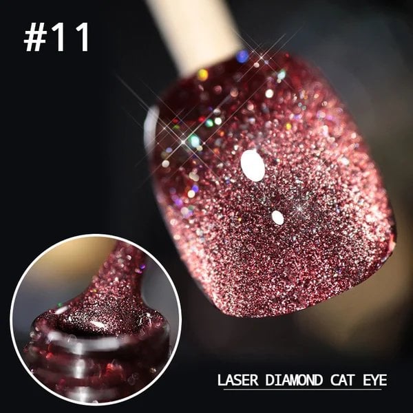 💅Laser Diamond Cat Eye Nail Polish💎