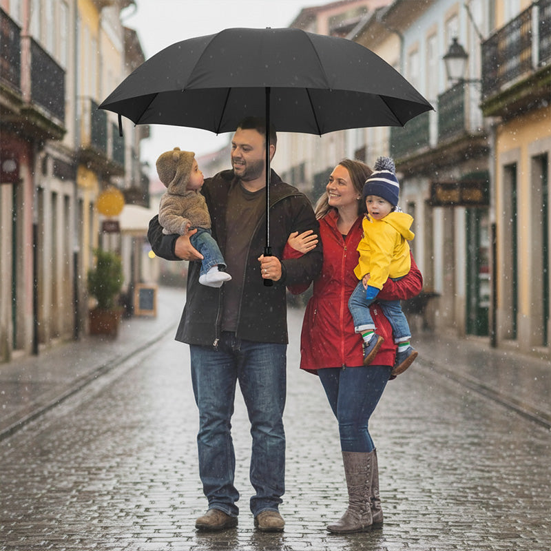 Stay Dry Instantly! No-Flip 12-Rib Reverse Windproof Umbrella