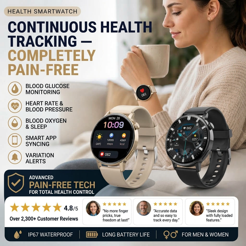Monitor Health & Answer Calls Instantly! 1.35" HD Bluetooth Smartwatch
