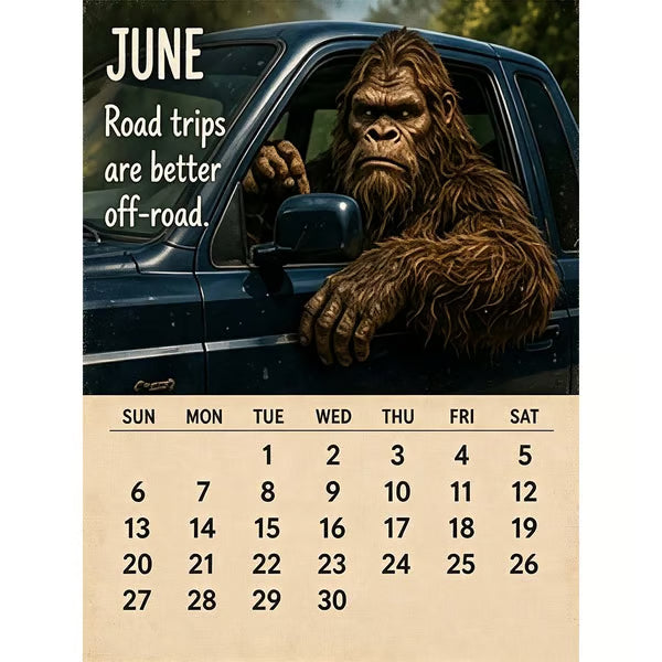 2027 Bigfoot Wall Calendar – Funny & Unique Gift Design