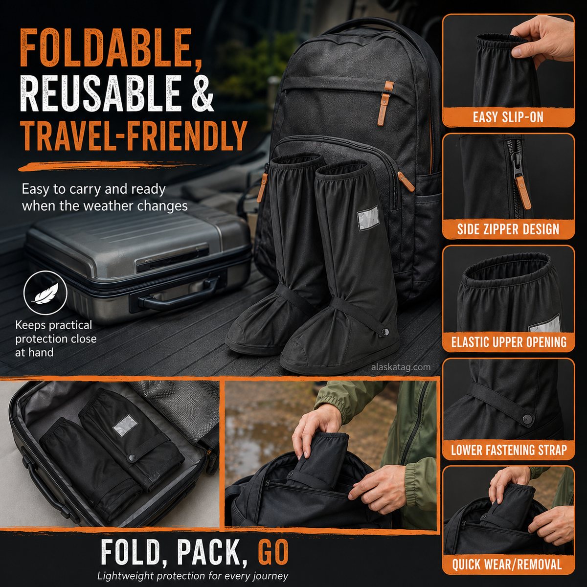 Keep Shoes Dry Instantly! Reusable Waterproof Shoe Covers