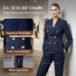 ⏳Time-Limited Special⏰Women's Pinstripe Double-Breasted Suit Set