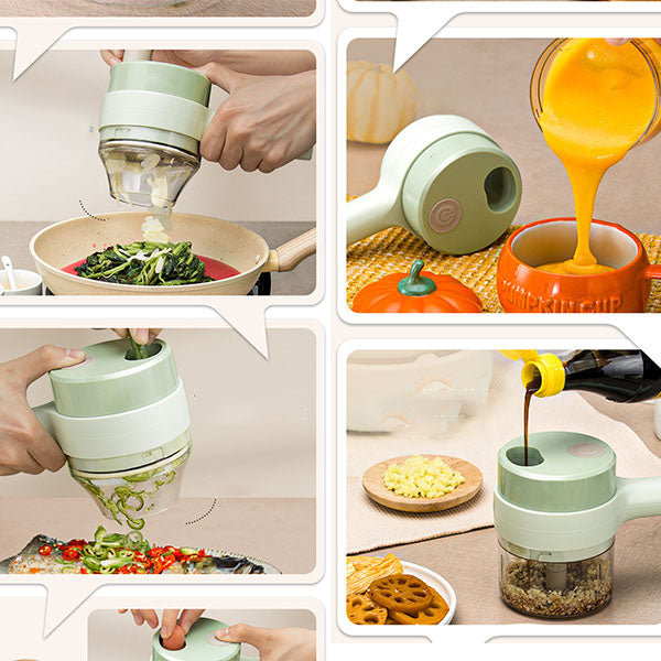4-in-1 Food Chopper – Chop, No Mess