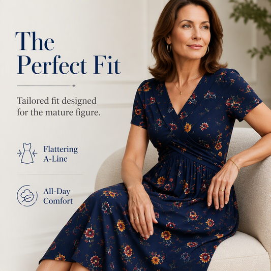 Limited Stock! 60% Off Hot Sale Ongoing🌺Women's V-Neck Floral Print Dress with Twist Waist