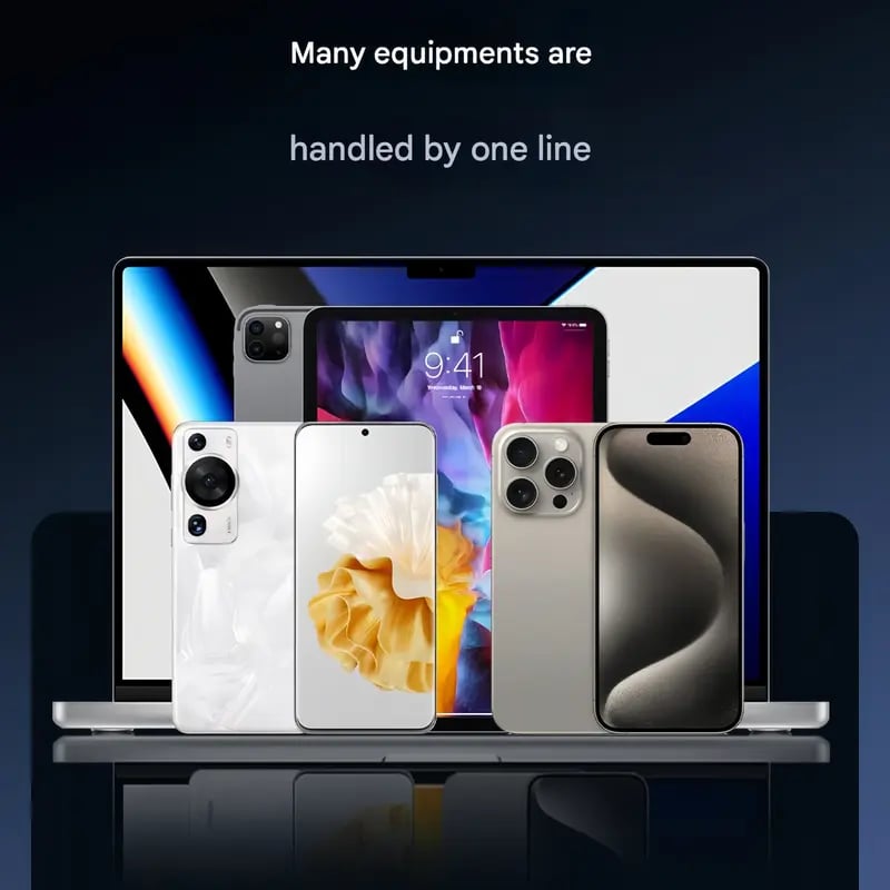 Charge & View Instantly! No-Slip 240W Foldable Stand Cable