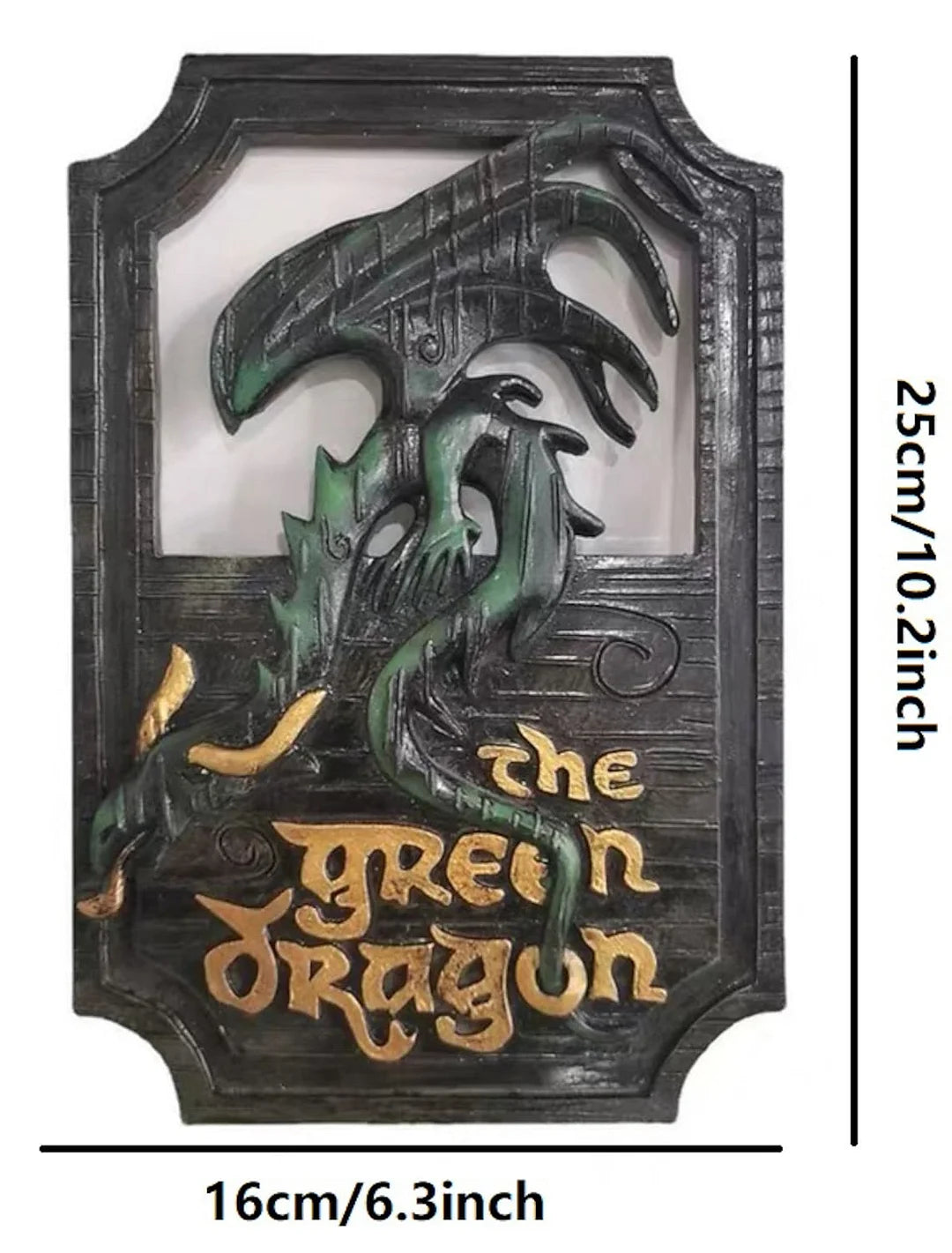 The Prancing Pony & The Green Dragon Pub Signs Set Handmade Bar Style -Lord of The Rings