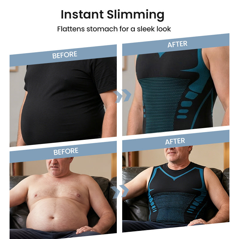 🔥60K+ SOLD! Ionic Shaping Vest – Cooling compression, smooths belly & love handles. Invisible under shirts. Feel confident again! 💪✨