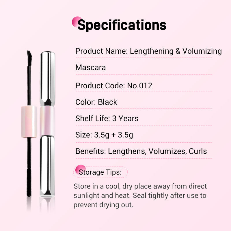Double-Ended Waterproof Lengthening & Curling Mascara