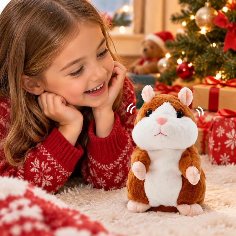 Imitate Everything Instantly! Talking Hamster Plush Toy