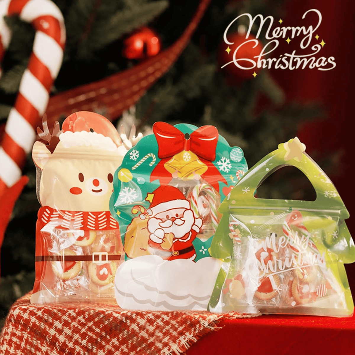 Keep Holiday Treats Fresh Instantly! Sealable Christmas Treat Bags