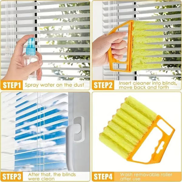 Clean Blinds Instantly! 7-Finger Blind Cleaning Brush