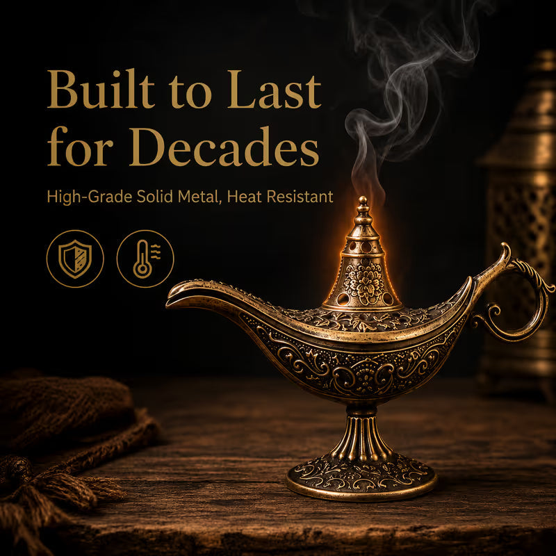 Add Magic Instantly! No-Ash Retro Alloy Incense Burner