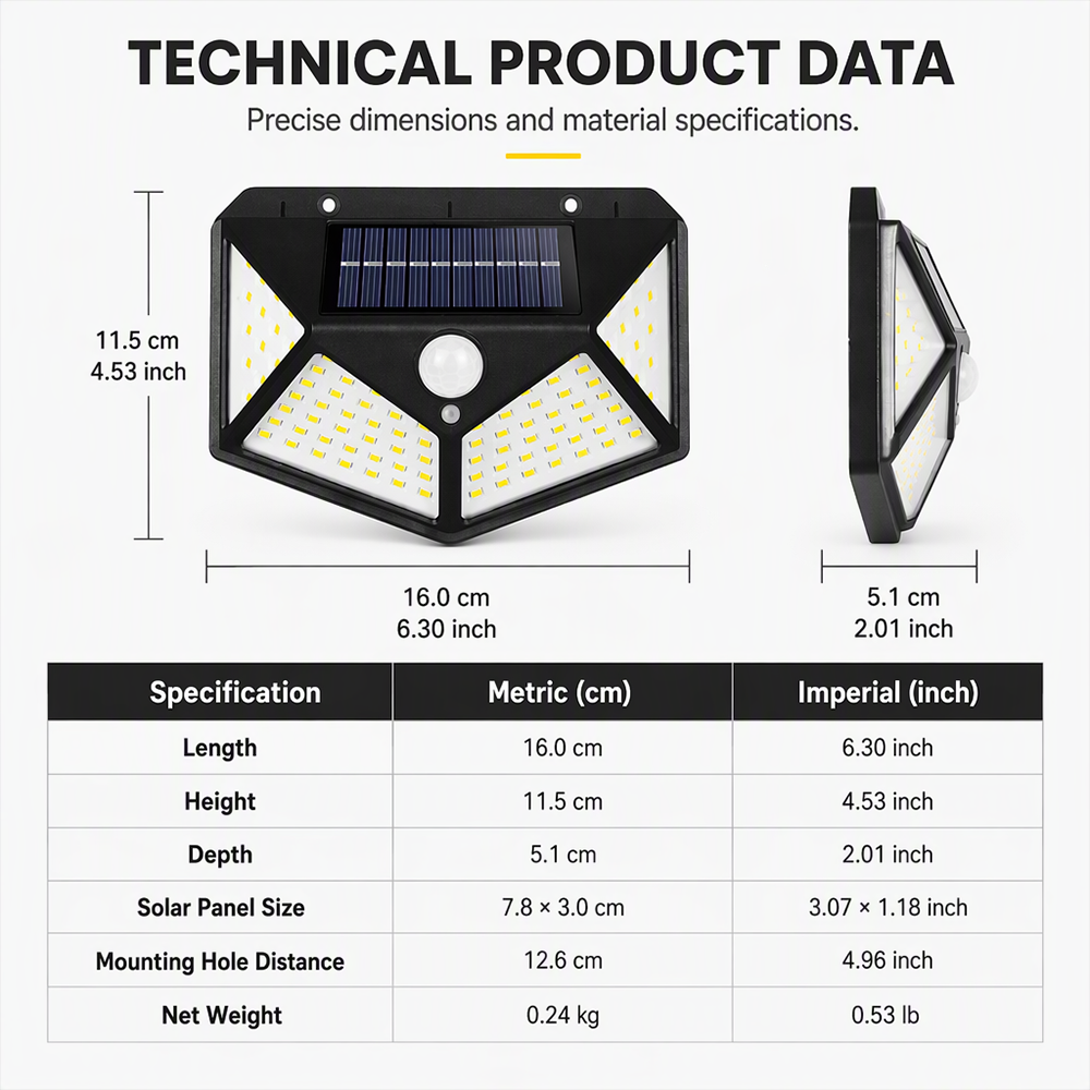 Light Up Gardens Instantly! 140-LED Motion Sensor Solar Wall Lamp