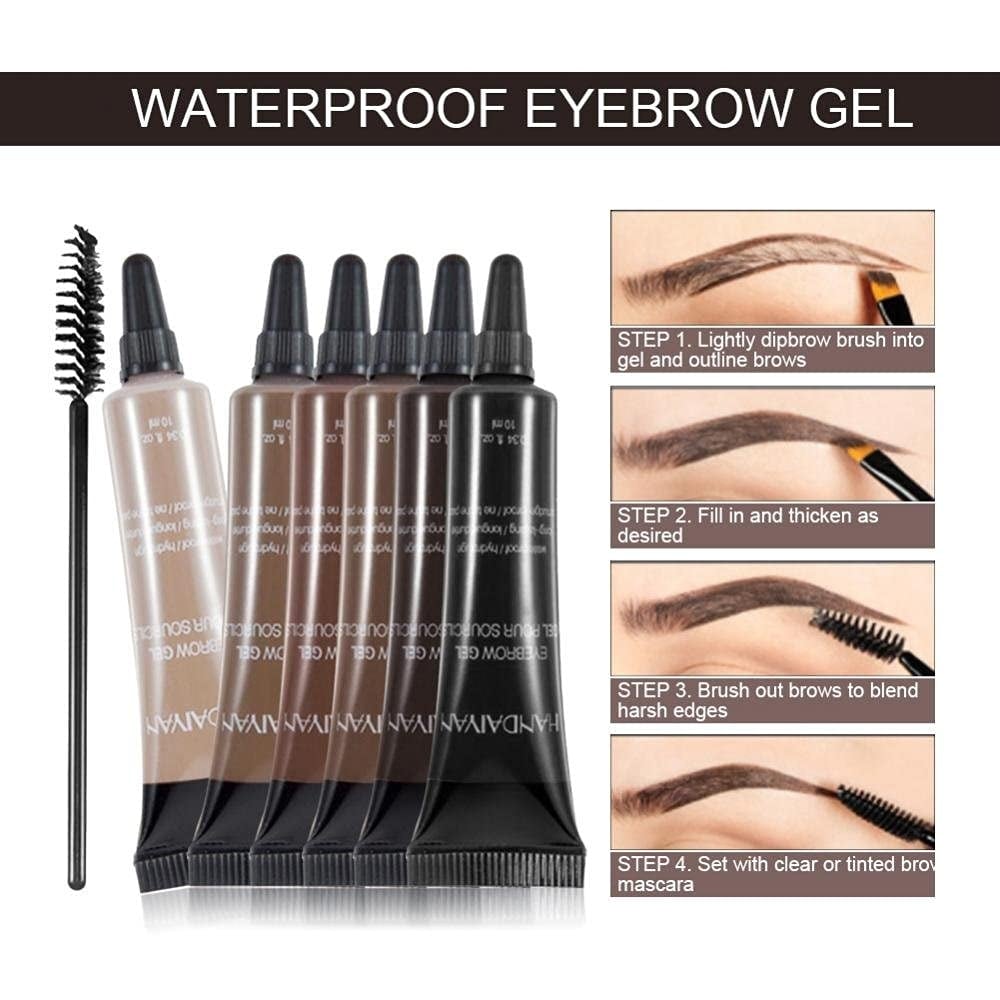 Buy 1 Get 1 Free: Waterproof Brow Tint – 24H Smudge-Proof + Free Brush