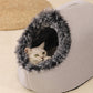 🐾Pet Plush Winter Cave Bed