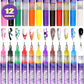 🎁Christmas Special Sale - 50% OFF💝🎨12 Colours Nail Art Pens Set