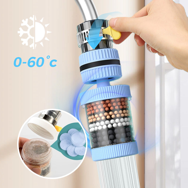 Purify Tap Water Instantly! No-Tool Multi-Layer Faucet Filter