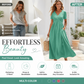 V-Neck Short Sleeve Dress – Flowy Fit, Timeless Charm