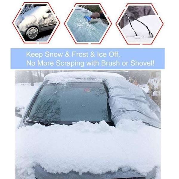 Block Snow & Ice Instantly! Magnetic Windshield Cover