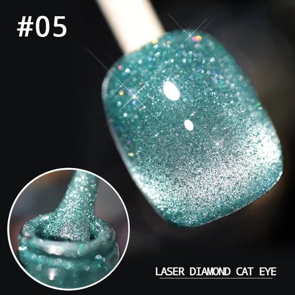 💅Laser Diamond Cat Eye Nail Polish💎