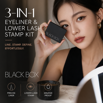 3-in-1 Eye Makeup Stamp Kit – Lash, Liner & Beauty Mark Tool