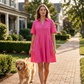 Cotton-Linen A-Line Dress – Breathable, Everyday Chic