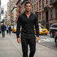 🔥Men’s Casual Waffle Shirt Pants 2-Piece Set