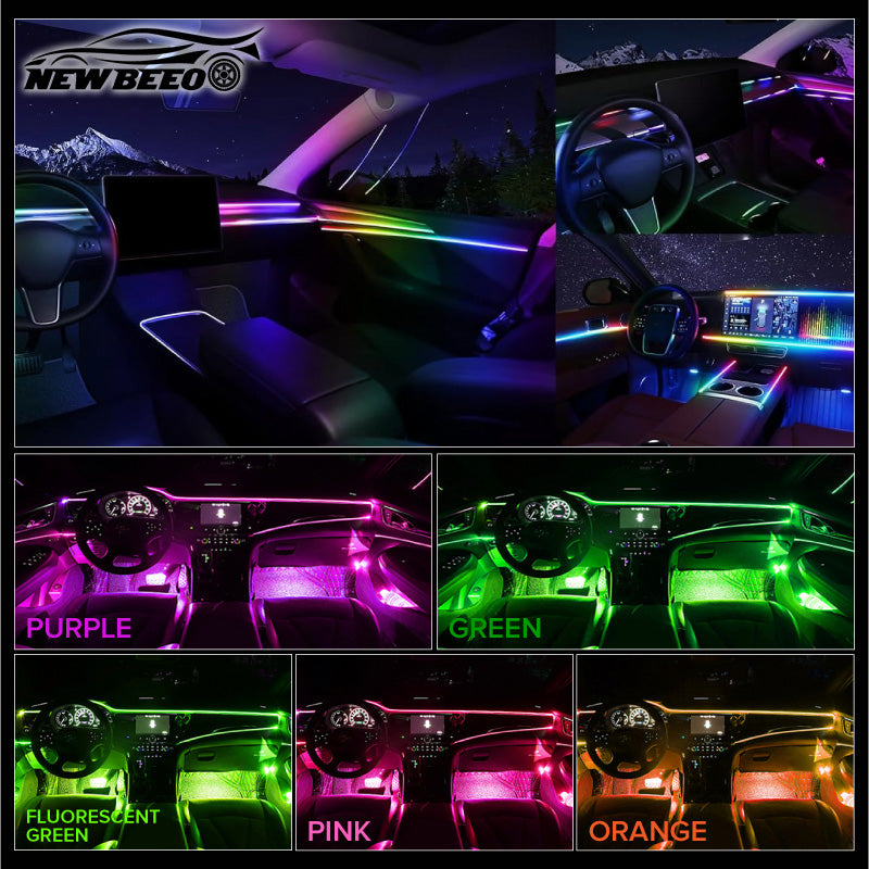 ⏳Time-Limited Special⏰Car Interior LED Strip Atmosphere Lights Pro – Add a Custom Glow to Your Cabin, Easy to Fit & Great for Evening Drives 💡