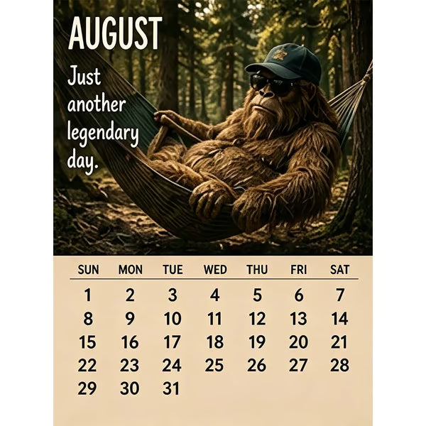 2027 Bigfoot Wall Calendar – Funny & Unique Gift Design