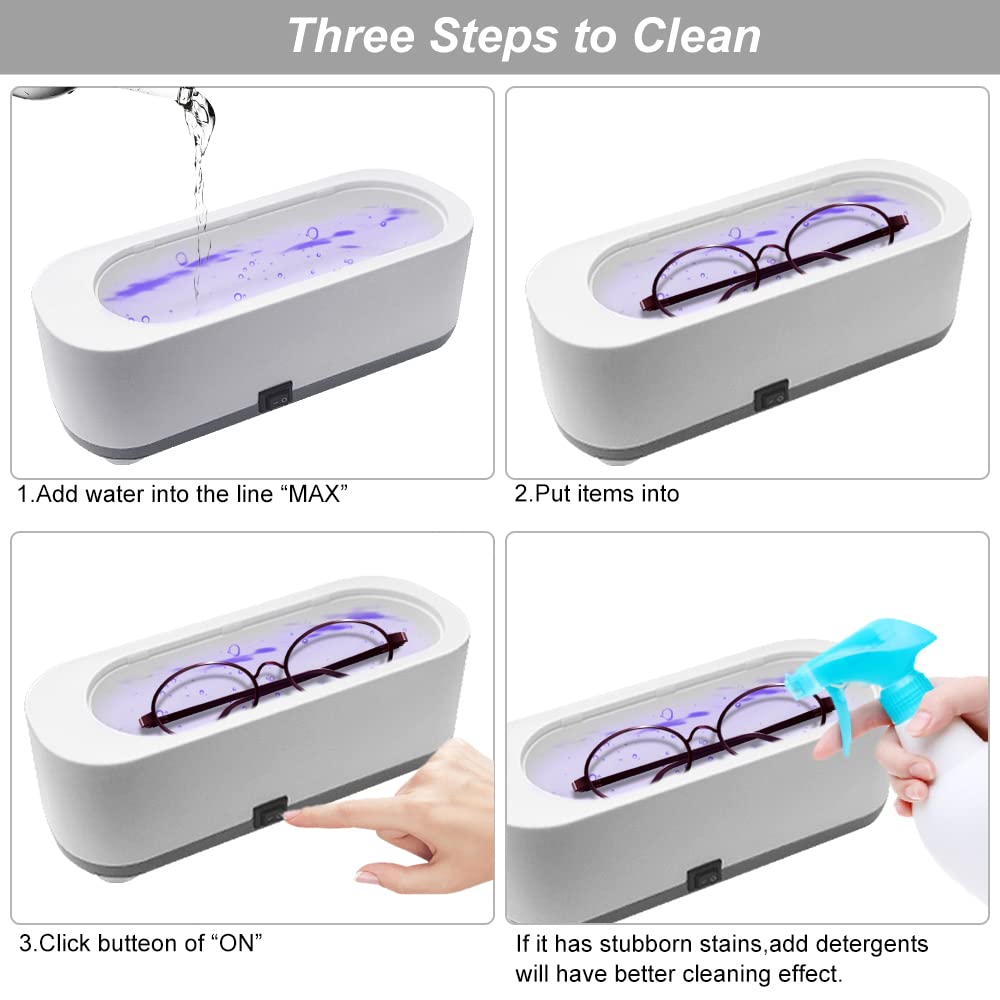 🔥Hot Products🔥Portable ultrasonic jewelry cleaner suitable for all jewelry and eyeglasses💎