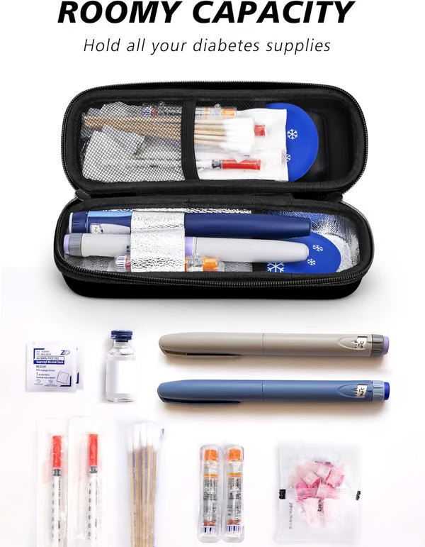 Keep Meds Cool Instantly! No-Worry Temp-Display Travel Case