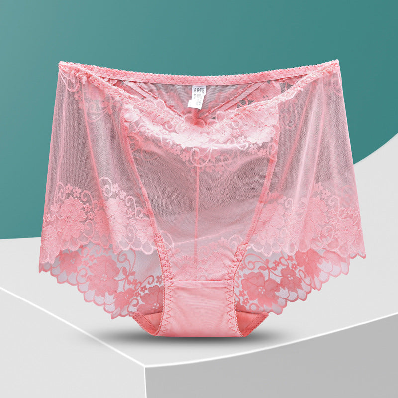Women's Hand-Crocheted Lace High-Rise Boxer Briefs