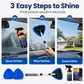 Clean Both Sides Instantly! Magnetic Windshield Cleaning Kit