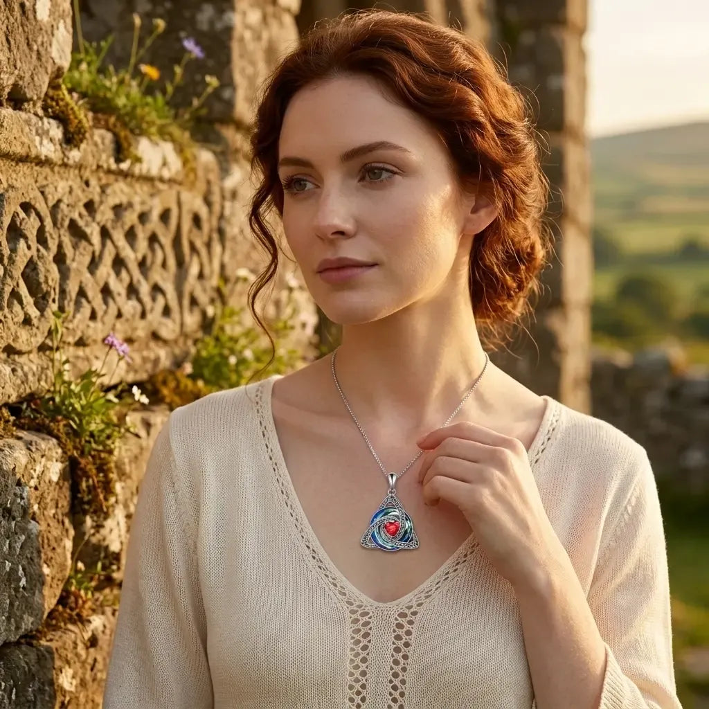 Wear Sacred Love Instantly! No-Tarnish Celtic Birthstone Necklace