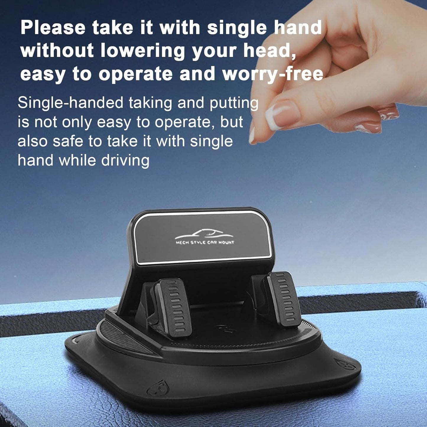 ⏳Limited-time 49% off & Super Fast Delivery⚡Dashboard Phone Mount – 360° Rotation & Secure Adhesive Grip