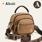 ✨Classic Multifunctional Compartments Adjustable Wide Shoulder Strap PU Leather Crossbody Bag