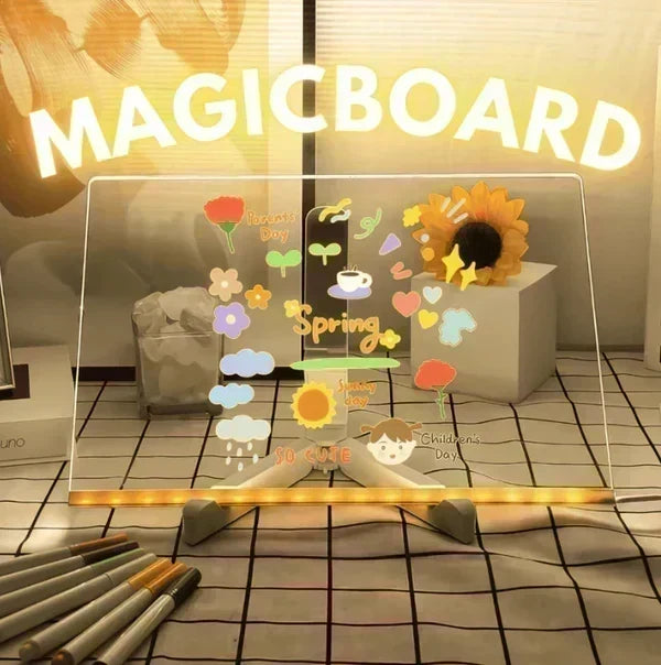 Create Glowing Art Instantly! LED Acrylic Drawing Board