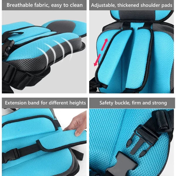📢📢50% OFF !! ⏰Portable Car Seat – 5-Point Safe, Folds Anywhere